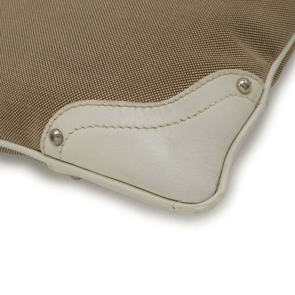 PRADA Cream Leather Pochette Shoulder Bag - Picture 4 of 10